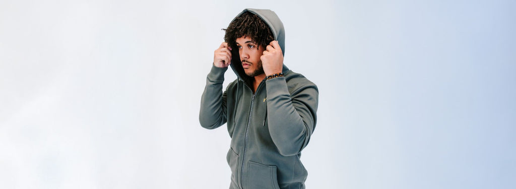 Mindful luxury hoodie infused with frequency and crystals